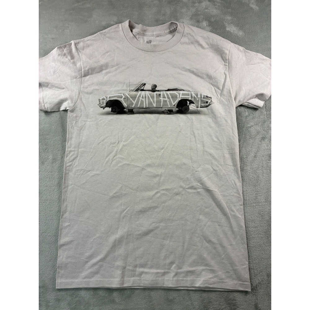 Bryan Adams So Happy It Hurts 2023 Tour T-Shirt Small Tan Ceremony of Roses
